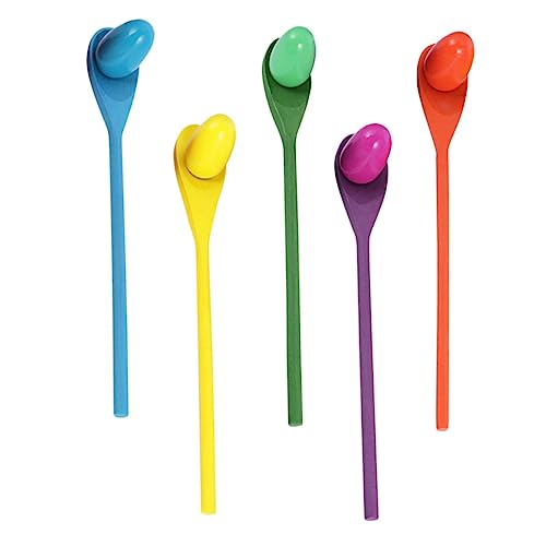 CVUTOVO 5 Sätze Teiliges Set Holzspielzeug für Sensorische Integration Balancespiel mit Löffel und Ei für Zufällige Farben für und Geschicklichkeitsspiele Zufällige Farbe Zufällige Farbe CVUTOVO 5 Sätze Teiliges Set Holzspielzeug für Sensorische Integration Balancespiel mit Löffel und Ei für Zufällige Farben für und Geschicklichkeitsspiele Zufällige Farbe Zufällige Farbe von CVUTOVO