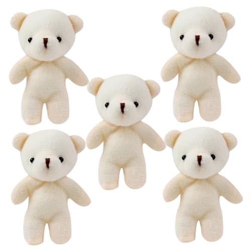 CVUTOVO 5 Stück Bärenanhänger Tragbare Bärenfiguren Bärenspielzeug Für DIY-schlüsselanhänger Haushaltszubehör Stopfte Bärenpuppe Kleine Bärenpuppe Cartoon-bär Beige Stoff CVUTOVO 5 Stück Bärenanhänger Tragbare Bärenfiguren Bärenspielzeug Für DIY-schlüsselanhänger Haushaltszubehör Stopfte Bärenpuppe Kleine Bärenpuppe Cartoon-bär Beige Stoff von CVUTOVO