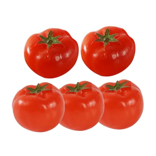 CVUTOVO 5stücke Künstliche Mini-Tomaten Dekor PVC Material Gemüse Modell Falschfrüchte Miniatur Requisiten Für Layout Szenendekor Tomatendekoration CVUTOVO 5stücke Künstliche Mini-Tomaten Dekor PVC Material Gemüse Modell Falschfrüchte Miniatur Requisiten Für Layout Szenendekor Tomatendekoration von CVUTOVO