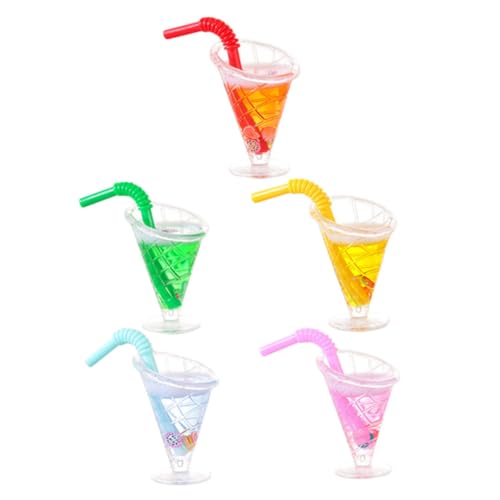CVUTOVO 5 Stück Teiliges Hawaii Themen Mini Dessert Cups Saftbecher für Puppenhaus Dekoration Realistische Mini Food Accessoires für Tropische Feiern und CVUTOVO 5 Stück Teiliges Hawaii Themen Mini Dessert Cups Saftbecher für Puppenhaus Dekoration Realistische Mini Food Accessoires für Tropische Feiern und von CVUTOVO