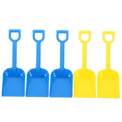 CVUTOVO 5 Stück Teiliges Sandspielzeug Robuste Sandschaufeln für Outdoor Aktivitäten für Strand und Sandkasten Sicher und Leicht für Kleine Hände Zufällige Farben Zufällige von CVUTOVO