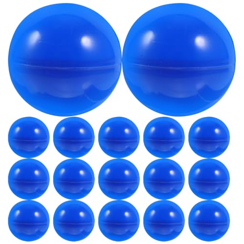 CVUTOVO 50 Stück Bunte Aktivitäts Lotteriekugeln Kleine Hohle Spielbälle Durchmesser Blau für Partys und Spiele Langlebige Konstruktion für Events und Feierlichkeiten von CVUTOVO