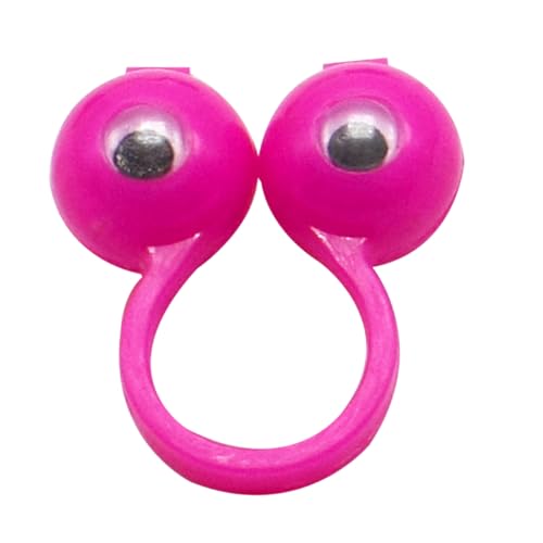 CVUTOVO 50Stücke Fingerpuppen mit Großen Augen Bunte Augenringe für Kreatives für Partys und Fingeraktivitäten Farben Variieren von CVUTOVO