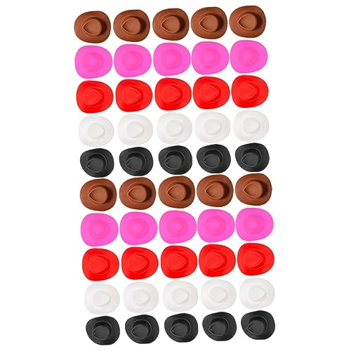 CVUTOVO 50stücke Mini Cowboyhüte Für Puppen Teiliges Farben Dekorative Mini-hüte Für Und Partys Leicht Und CVUTOVO 50stücke Mini Cowboyhüte Für Puppen Teiliges Farben Dekorative Mini-hüte Für Und Partys Leicht Und von CVUTOVO