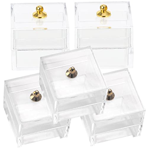 CVUTOVO 5Stücke Aufbewahrungskoffer Transparente Boxen für Puppenhauszubehör Langlebige Kunststoffkisten für DIY Mini Hausdekoration und Zubehörbedarf CVUTOVO 5Stücke Aufbewahrungskoffer Transparente Boxen für Puppenhauszubehör Langlebige Kunststoffkisten für DIY Mini Hausdekoration und Zubehörbedarf von CVUTOVO