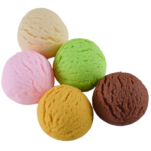CVUTOVO 5Stücke Gefälschte Eiskugeln aus Künstliche Desserts für Dekoration Leicht zu Reinigen Charmante Farben für Dessert Shops und Ausstellungen CVUTOVO 5Stücke Gefälschte Eiskugeln aus Künstliche Desserts für Dekoration Leicht zu Reinigen Charmante Farben für Dessert Shops und Ausstellungen von CVUTOVO