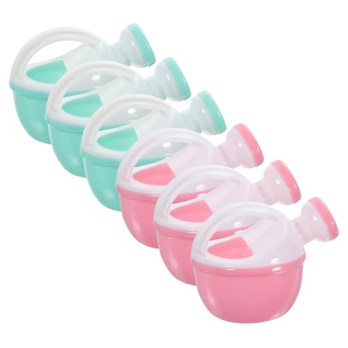 CVUTOVO 6 Stck Teiliges Kleine Kunststoff Gießkanne für Ergonomisch Geformt Wasserfest für Garten Blumen Outdoor Wasserspiele Mädchen Geeignet Zufällige Farbe Zufällige Farbe von CVUTOVO