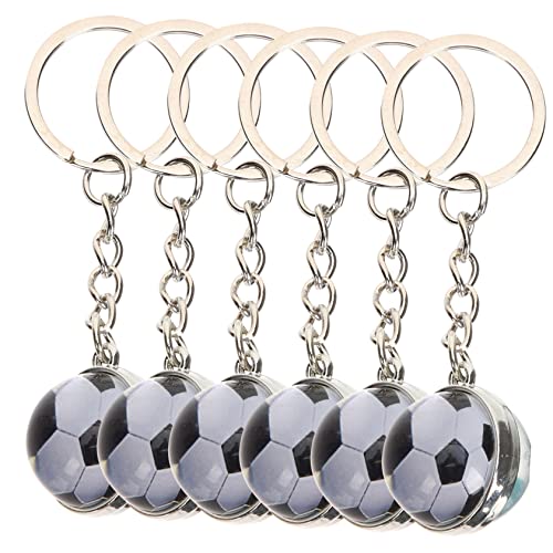 CVUTOVO 6 Stück Fußball Schlüsselanhänger Sportliche Schlüsselketten für Rucksäcke Kreative Dekoration Mitgebsel für Fußballpartys für Schlüssel und Taschen CVUTOVO 6 Stück Fußball Schlüsselanhänger Sportliche Schlüsselketten für Rucksäcke Kreative Dekoration Mitgebsel für Fußballpartys für Schlüssel und Taschen von CVUTOVO