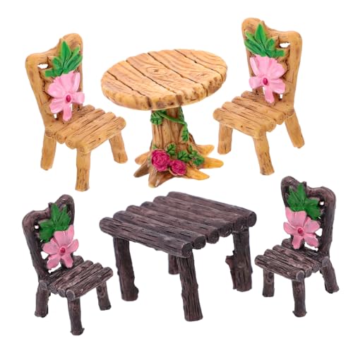 CVUTOVO 6 Stück Miniaturmöbel Teilig Resinschreibtisch und Stühle für Mikrolandschaften Puppenhaus Deko Kreative Gartenmöbel für DIY Projekte Zufällige Farbe CVUTOVO 6 Stück Miniaturmöbel Teilig Resinschreibtisch und Stühle für Mikrolandschaften Puppenhaus Deko Kreative Gartenmöbel für DIY Projekte Zufällige Farbe von CVUTOVO