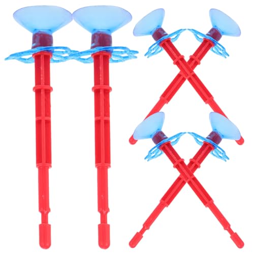 CVUTOVO 6 Stück Saugnapfpfeile für Spider Toy Austauschbare Kunststoffpfeile für Outdoor Spiele für Kindergruppen und Partys mit Wandhaftung für Mehr Spielspaß von CVUTOVO