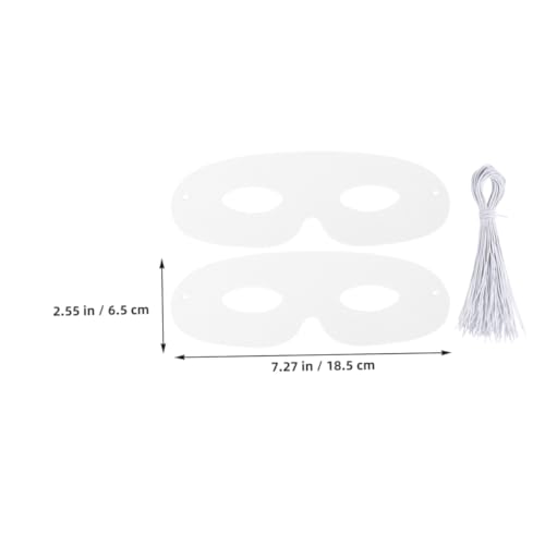 CVUTOVO 60 Sätze Teiliges DIY Masken aus Weißer Pappe Unbemalte und Bemalbare Halloween gesichtsmasken für Maskenball Fasching Cosplay Leichte und Atmungsaktive Partymasken von CVUTOVO