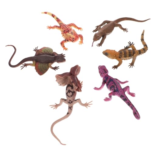 CVUTOVO 6Stücke Eidechsen Modelle Realistische Reptilienfiguren aus TPR für Deko und Schulprojekte Fantasieanregendes Lernspielzeug für Garten Dekoration CVUTOVO 6Stücke Eidechsen Modelle Realistische Reptilienfiguren aus TPR für Deko und Schulprojekte Fantasieanregendes Lernspielzeug für Garten Dekoration von CVUTOVO