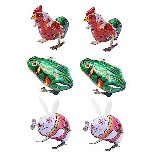 CVUTOVO 6Stücke Teiliges Aufziehspielzeug Lustige Tierfiguren Frosch Hase für Robustes und Sicheres Kognitiven Fähigkeiten Dekoration CVUTOVO 6Stücke Teiliges Aufziehspielzeug Lustige Tierfiguren Frosch Hase für Robustes und Sicheres Kognitiven Fähigkeiten Dekoration von CVUTOVO