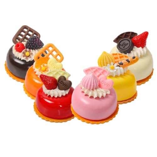 CVUTOVO 6Stücke Teiliges Gefälschter Französischer Kleiner Kuchen Realistische Tortendekoration für Fotografie und Home Decor Hochwertige PU und Modelle für Besondere Anlässe CVUTOVO 6Stücke Teiliges Gefälschter Französischer Kleiner Kuchen Realistische Tortendekoration für Fotografie und Home Decor Hochwertige PU und Modelle für Besondere Anlässe von CVUTOVO