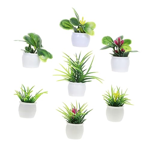 CVUTOVO 7stücke Miniatur Pflanzen Pflanzen Für Und Garten Leichte Für Stilvolle Dekoration Innenräumen Freien von CVUTOVO