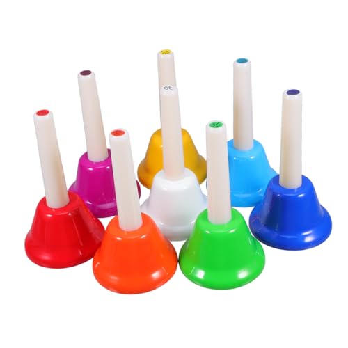 CVUTOVO 8 Stück Teiliges Set Handglocken für Musikinstrumente für Kleinkinder Robuste Klangglocken Musikalischen Früherziehung für Unterricht und Kreatives CVUTOVO 8 Stück Teiliges Set Handglocken für Musikinstrumente für Kleinkinder Robuste Klangglocken Musikalischen Früherziehung für Unterricht und Kreatives von CVUTOVO