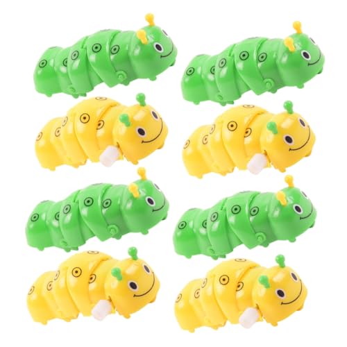 CVUTOVO 8Stücke Aufziehspielzeug Caterpillar Lustiges Pädagogisches für Fördert die Hand Augen Koordination Zufällige Farben Langlebiges Material für Spiel und Spaß von CVUTOVO