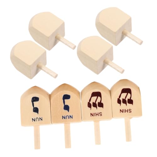 CVUTOVO 8Stücke Teiliges Chanukka Dreidel aus Holz DIY für Partydekoration für Chanukka Fördert Lernen und Stressabbau CVUTOVO 8Stücke Teiliges Chanukka Dreidel aus Holz DIY für Partydekoration für Chanukka Fördert Lernen und Stressabbau von CVUTOVO