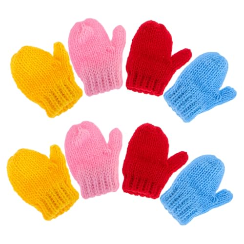 CVUTOVO 8Stücke Teiliges Mini Handschuhe für Puppen DIY Künstlerbedarf Kleine Gewebte Handschuhe für Puppenzubehör und Kreative Dekoration CVUTOVO 8Stücke Teiliges Mini Handschuhe für Puppen DIY Künstlerbedarf Kleine Gewebte Handschuhe für Puppenzubehör und Kreative Dekoration von CVUTOVO