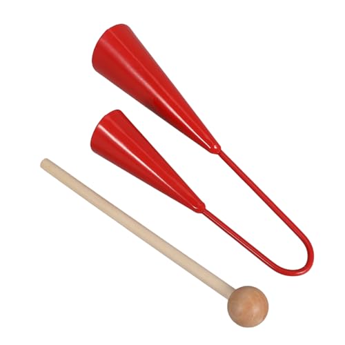 CVUTOVO Agogo Glocke Handheld Percussion Instrument für Orff Schlaginstrument Schulung der Auditiven Fähigkeiten für Musikalische Darbietungen von CVUTOVO