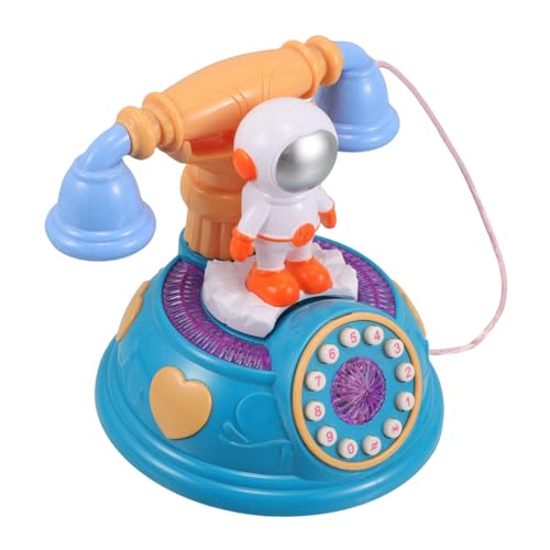 CVUTOVO Astronauten Telefonspielzeug Retro Simulationstelefon mit Licht und Musik für Zuhause und Kindergarten Interaktives Lernspielzeug Kreativität und Fantasie CVUTOVO Astronauten Telefonspielzeug Retro Simulationstelefon mit Licht und Musik für Zuhause und Kindergarten Interaktives Lernspielzeug Kreativität und Fantasie von CVUTOVO