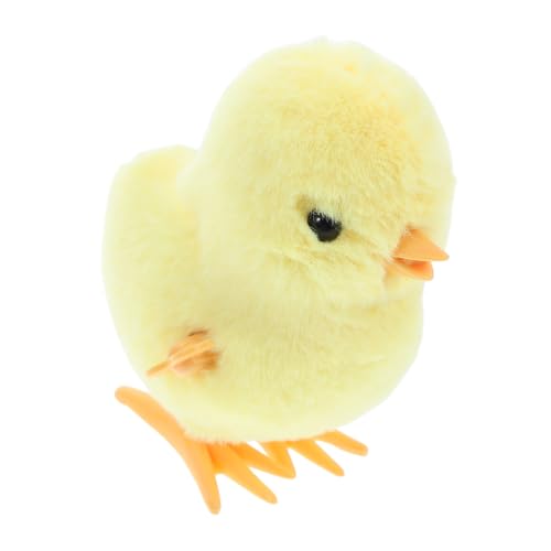 CVUTOVO Aufziehspielzeug Küken für Ostern Lustiges Hüpfendes Tierchen aus Plüsch für Partys für Ostern Vielseitig Einsetzbar Sicher und Langlebig von CVUTOVO