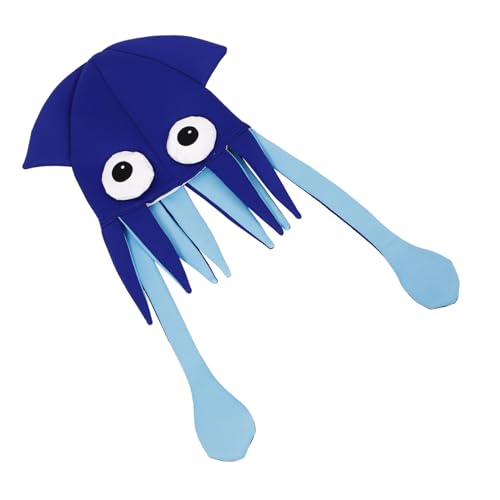 CVUTOVO Bunte Octopus Mütze aus Samt Halloween Cosplay Hut für Karneval Kostüm Accessoire mit Niedlichem Design Geeignet für Fasching Tanz und Partys von CVUTOVO