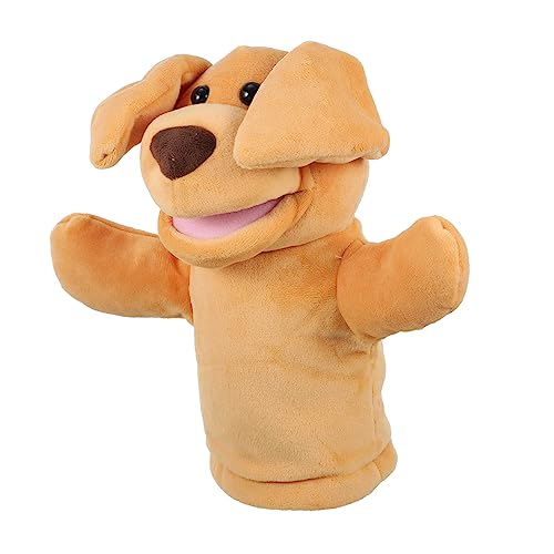 CVUTOVO Cartoon Hund Handpuppe Plüsch Beweglicher Für Mädchen Und Erwachsene Fördert Motorische Fähigkeiten Und Kommunikation Spielzeug Für Geschichtenerzählen Und Rollenspiele von CVUTOVO