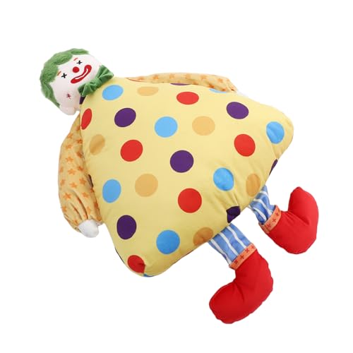 CVUTOVO Clown Plüschkissen für Kinderzimmer Weiches und Gemütliches Sofa Kissen Niedliches Clown Dekoratives Element für Wohnbereich für Kinderzimmer und Spielräume CVUTOVO Clown Plüschkissen für Kinderzimmer Weiches und Gemütliches Sofa Kissen Niedliches Clown Dekoratives Element für Wohnbereich für Kinderzimmer und Spielräume von CVUTOVO