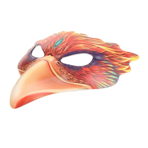 CVUTOVO Dekorative Halloween-vogelmaske Halbseitige Für Kostümpartys Geeignet Für Cosplay Fasching Und Halloween-events Pu Gefertigt von CVUTOVO