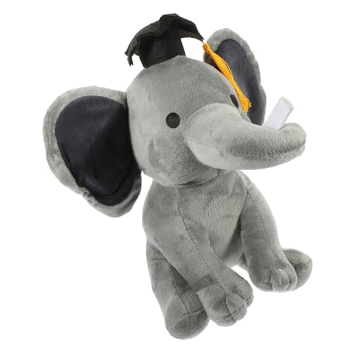 CVUTOVO Elefant Plüschtier Süßes Doll als Kreatives zur Graduierung für Studenten Niedliches Stofftier mit Feinen Details und Hautfreundlichem Material CVUTOVO Elefant Plüschtier Süßes Doll als Kreatives zur Graduierung für Studenten Niedliches Stofftier mit Feinen Details und Hautfreundlichem Material von CVUTOVO