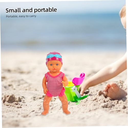 CVUTOVO Elektrische wasserdichte Schwimmpuppe für Sommer Strand und Schwimmbad Interaktive Puppe Ab Jahren Geburtstagsgeschenk von CVUTOVO
