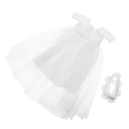 CVUTOVO Hochzeitskleid Puppen-Tutu-Kleid Prinzessin Puppenkleidung Zubehör für Babypuppen Puppen Machen Zubehör Party -Prinzessin -Puppe Puppenteile Kleid für Puppen Polyester Weiß CVUTOVO Hochzeitskleid Puppen-Tutu-Kleid Prinzessin Puppenkleidung Zubehör für Babypuppen Puppen Machen Zubehör Party -Prinzessin -Puppe Puppenteile Kleid für Puppen Polyester Weiß von CVUTOVO