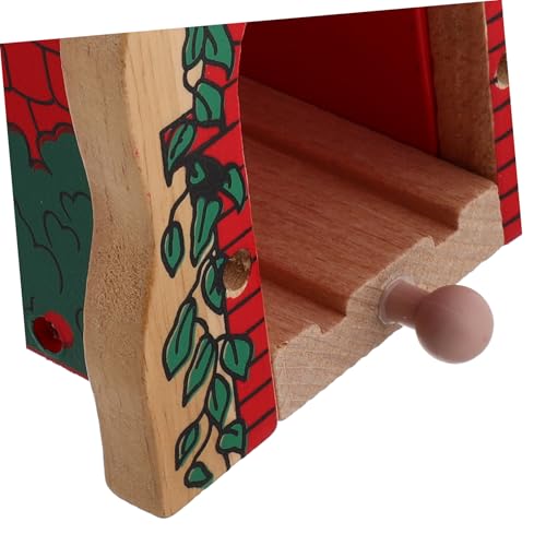 CVUTOVO Holzeisenbahn Zubehör Holzbahn Tunnel Spielhöhle aus Holz für Bauen und Langlebiges Sicheres Holzspielzeug zur Erweiterung der Modelleisenbahn Kreatives DIY Spielset für Drinnen von CVUTOVO