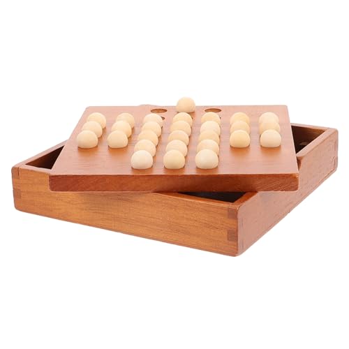 CVUTOVO Holzspiel Einzel Schachbrett Geduldsspiel für Erwachsene Intelligenzspiel Lernspiel aus Sicherem Holz mit Glatter Oberfläche für Familien Freunde und Denkspiel Enthusiasten CVUTOVO Holzspiel Einzel Schachbrett Geduldsspiel für Erwachsene Intelligenzspiel Lernspiel aus Sicherem Holz mit Glatter Oberfläche für Familien Freunde und Denkspiel Enthusiasten von CVUTOVO