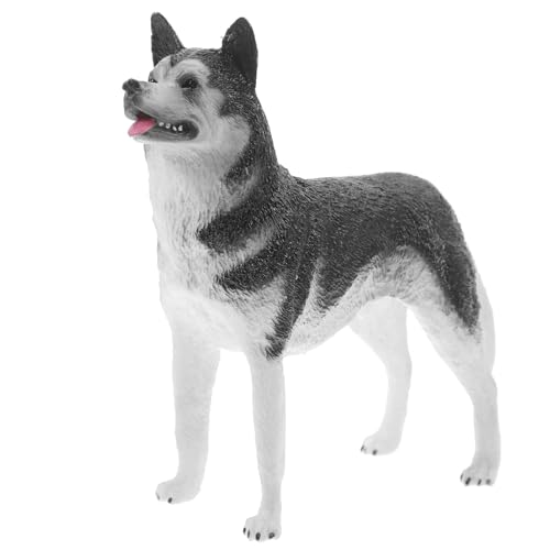 CVUTOVO Hundefigur aus Kunststoff Schöne Hundedekoration für Kunsthandwerk und Dekoratives Tiermodell für Zuhause Büro oder Einkaufszentrum Perfektes Fotorequisit von CVUTOVO