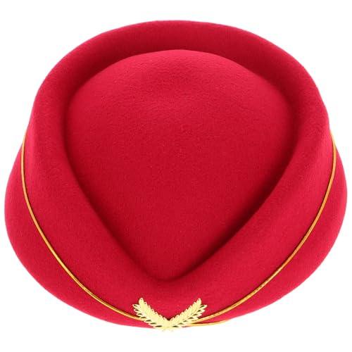 CVUTOVO Hut für Damen Elegante Cosplay Baskenmütze für Bühnenauftritte Mottopartys und Kostüme Sanftes Material Handwerkskunst Anpassungsfähige Passform von CVUTOVO