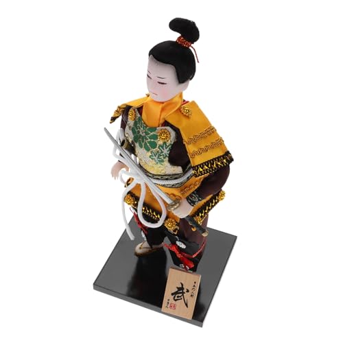 CVUTOVO Japanische Samurai Puppe Deko Figur Traditionell Handgefertigt Stabile Materialien Japanischer Stil Wohnkultur Tischdekoration Geschenkidee von CVUTOVO