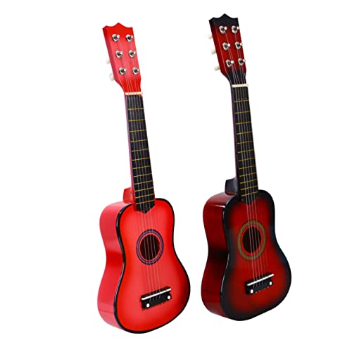 CVUTOVO Kindergitarre aus Holz für Jungen Musikspielzeug für Anfänger und Einfache Handhabung von CVUTOVO