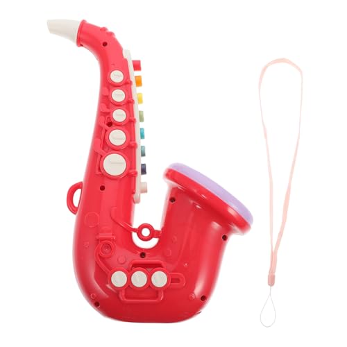 CVUTOVO Kinderspielzeug Saxophon aus Kunststoff Pädagogisches Musikinstrument Tragbares Spielbares Saxophon für Kleinkinder Frühe Musikalische Früherziehung Ansprechendes Design Leicht zu von CVUTOVO