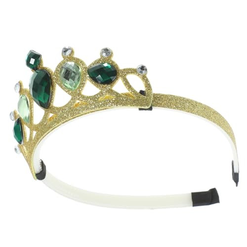 CVUTOVO Kleines Haarband mit Strass für Mädchen Prinzessinnen Haarschmuck für Partys und Besondere Anlässe Goldene Krone von CVUTOVO