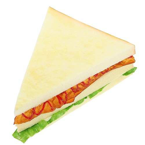 CVUTOVO Künstliches Sandwich Modell Realistisches Lebensmittel Deko Element für Fotografie Dekoration Geeignet für Bäckerei Restaurant und Wohnräume von CVUTOVO
