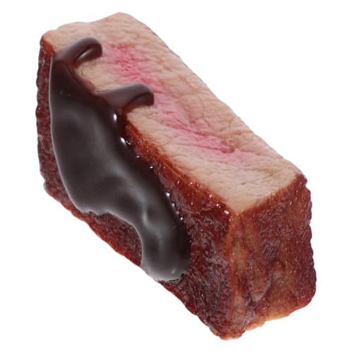 CVUTOVO Künstliches Steak Dekoration Realistische Fake Beef Block für Fotografie und Marktpräsentationen Detailtreue und Vielseitige Verwendung Lebensmittelattrappe CVUTOVO Künstliches Steak Dekoration Realistische Fake Beef Block für Fotografie und Marktpräsentationen Detailtreue und Vielseitige Verwendung Lebensmittelattrappe von CVUTOVO