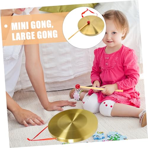 CVUTOVO Kupfer Gong mit Schlägel und Tragriemen Robustes Schlaginstrument für Warnungen bei Überschwemmung Vielseitiges Percussion Instrument für Bühne und Katastrophenschutz CVUTOVO Kupfer Gong mit Schlägel und Tragriemen Robustes Schlaginstrument für Warnungen bei Überschwemmung Vielseitiges Percussion Instrument für Bühne und Katastrophenschutz von CVUTOVO