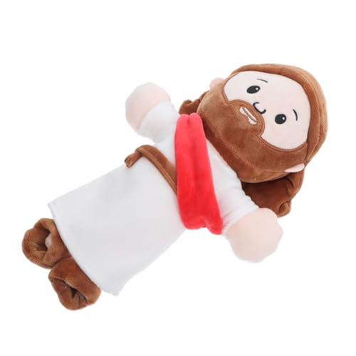 CVUTOVO Kuscheltier Jesus Plüschpuppe Religiöse Figur für Dekokissen für Sofa und Bett für Weihnachten und Ostern Einzigartiger für Altersgruppen CVUTOVO Kuscheltier Jesus Plüschpuppe Religiöse Figur für Dekokissen für Sofa und Bett für Weihnachten und Ostern Einzigartiger für Altersgruppen von CVUTOVO