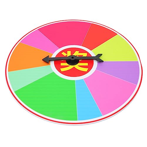 CVUTOVO Lustiges Preisrad 40cm Tragbares Hängendes Drehspiel für Partys und Veranstaltungen Interaktive Spiel Requisite für Klassenzimmer und Karnevale von CVUTOVO