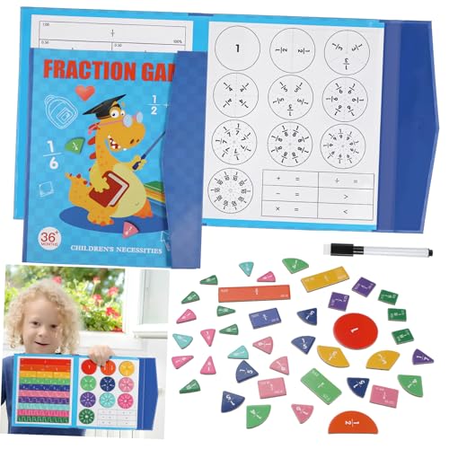 CVUTOVO Magnetisches Bruchrechnen Lernspielzeug Interaktives Mathematikwerkzeug für des Bruchverständnisses für Zuhause und Schule mit Magnetischen Bruchstücken und Tragbarem Design CVUTOVO Magnetisches Bruchrechnen Lernspielzeug Interaktives Mathematikwerkzeug für des Bruchverständnisses für Zuhause und Schule mit Magnetischen Bruchstücken und Tragbarem Design von CVUTOVO