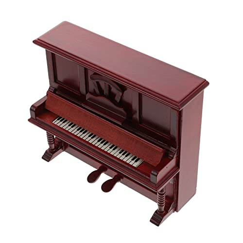 CVUTOVO Miniatur Klavier Für Dekoration Retro Klavier Zubehör Für Mini-häuser Geschenkidee Für -Fans Und Sammler CVUTOVO Miniatur Klavier Für Dekoration Retro Klavier Zubehör Für Mini-häuser Geschenkidee Für -Fans Und Sammler von CVUTOVO