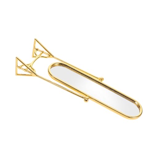 CVUTOVO Miniatur Spiegel für Puppenhäuser Eleganter Realistischer Ganzkörperspiegel Gold für DIY Projekte und Puppenhaus Zubehör für Kreative Modelle und Sammlerstücke CVUTOVO Miniatur Spiegel für Puppenhäuser Eleganter Realistischer Ganzkörperspiegel Gold für DIY Projekte und Puppenhaus Zubehör für Kreative Modelle und Sammlerstücke von CVUTOVO