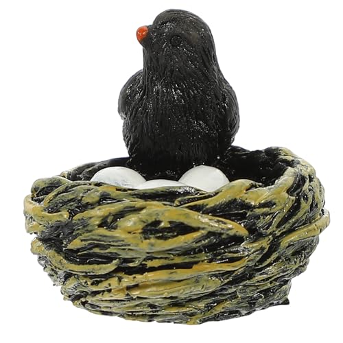 CVUTOVO Miniatur Vögel Figurine Künstliches Vogelnest Dekoration für Puppenhaus Resin Landschaftszubehör für Garten und Hochzeitsfeiern CVUTOVO Miniatur Vögel Figurine Künstliches Vogelnest Dekoration für Puppenhaus Resin Landschaftszubehör für Garten und Hochzeitsfeiern von CVUTOVO